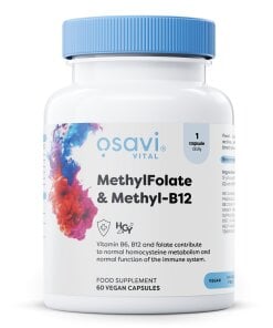 Osavi - Metylfolat och Metyl-B12 veganska kapslar + 60 kapslar