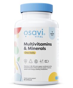 Osavi - Multivitaminer och mineraler En daglig dos + 60 kapslar