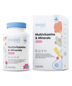 Osavi - Multivitaminer och mineraler för kvinnor + 90 veganska kapslar