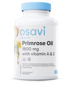 Osavi - Nattljusolja med Vitamin A och E + 180 mjuka gelkapslar