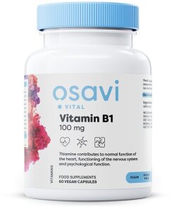 Osavi - Tiamin (Vitamin B1) 100 mg + 60 veganska kapslar