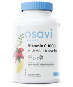 Osavi - Vitamin C 1000 mg med Rutin och Nypon + 120 veganska kapslar