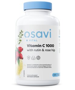 Osavi - Vitamin C 1000 mg med rutin och nypon + 180 veganska kapslar