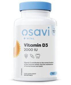 Osavi - Vitamin D3 2000 IU + 120 mjuka gelkapslar