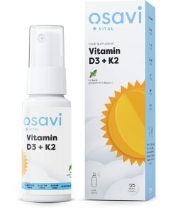 Osavi - Vitamin D3 + K2 pepparmintsmak munsprej + 25 ml