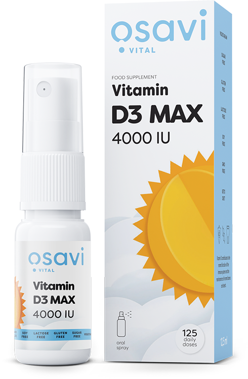 Osavi - Vitamin D3 Maxstyrka 4000 IE munspray + 12