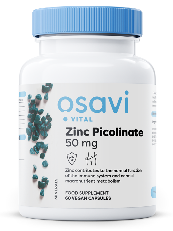 Osavi - Zinkpikolinat 50 mg + 60 veganska kapslar