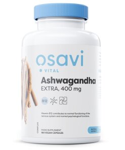 Osavi - ashwagandha-extrakt 400 mg + 180 veganska kapslar