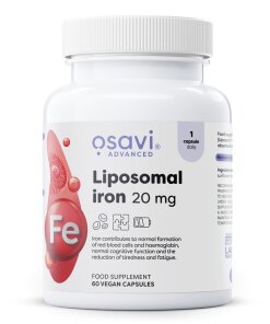 Osavi - liposomalt järn 20 mg + 60 veganska kapslar