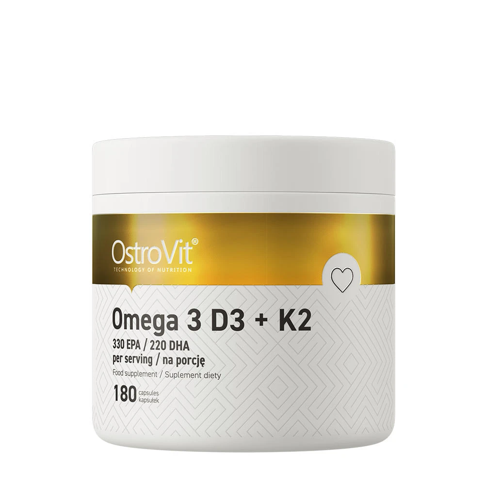 OstroVit - Omega-3 D3+K2 + 180 kapslar