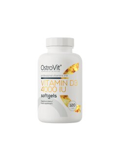 OstroVit - Vitamin D3 4000 IE + 120 softgelkapslar