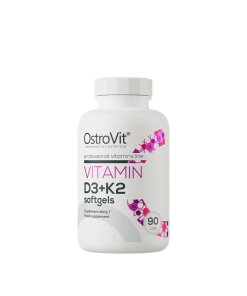 OstroVit - Vitamin D3 + K2 + 90 mjuka gelkapslar