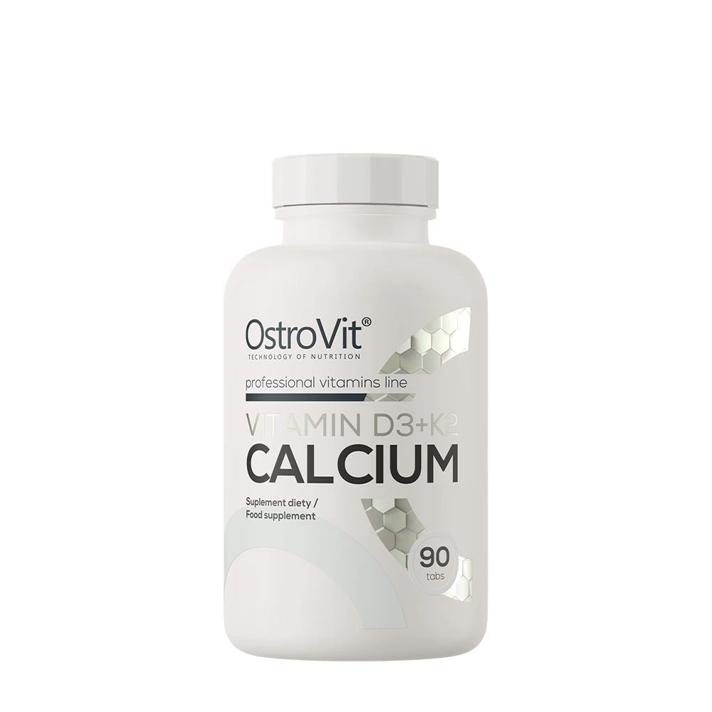 OstroVit - Vitamin D3 + K2 + kalcium + 90 tabletter