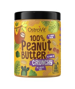 Ostrovit 100% Crunchy Peanut Butter – Naturligt Krämig
