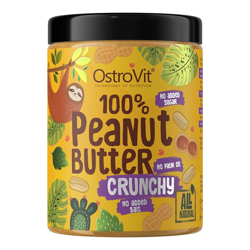 Ostrovit 100% Crunchy Peanut Butter – Naturligt Krämig