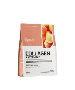 Ostrovit Collagen + Vitamin C – Persikesmak 400g