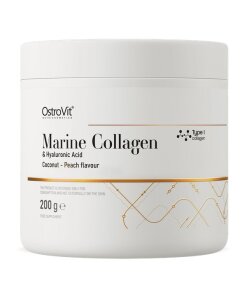 Ostrovit Marine Collagen & Hyaluronic Acid – Kokos & Persika 200g