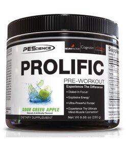 PEScience - Prolific Pre-Workout Syrlig Grön Äpple + 280 g