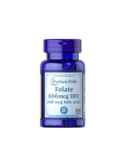 Puritan's Pride - Folsyra 400 µg + 250 tabletter