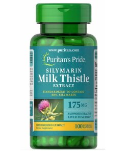 Puritan's Pride - Mjölktistel standardiserad 175 mg (silymarin) + 100 kapslar