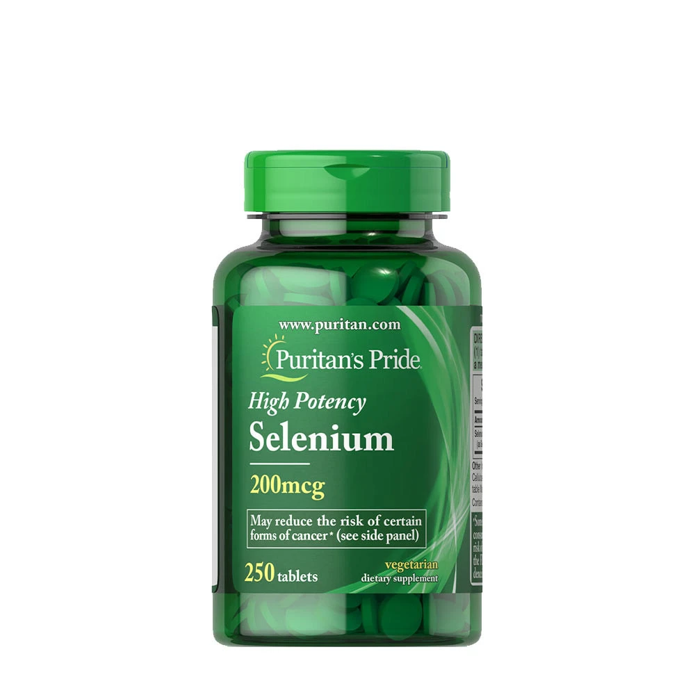Puritan's Pride - Selen 200 µg + 250 tabletter
