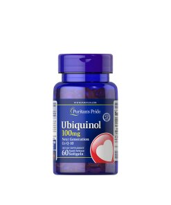 Puritan's Pride - Ubiquinol 100 mg + 60 mjuka gelkapslar