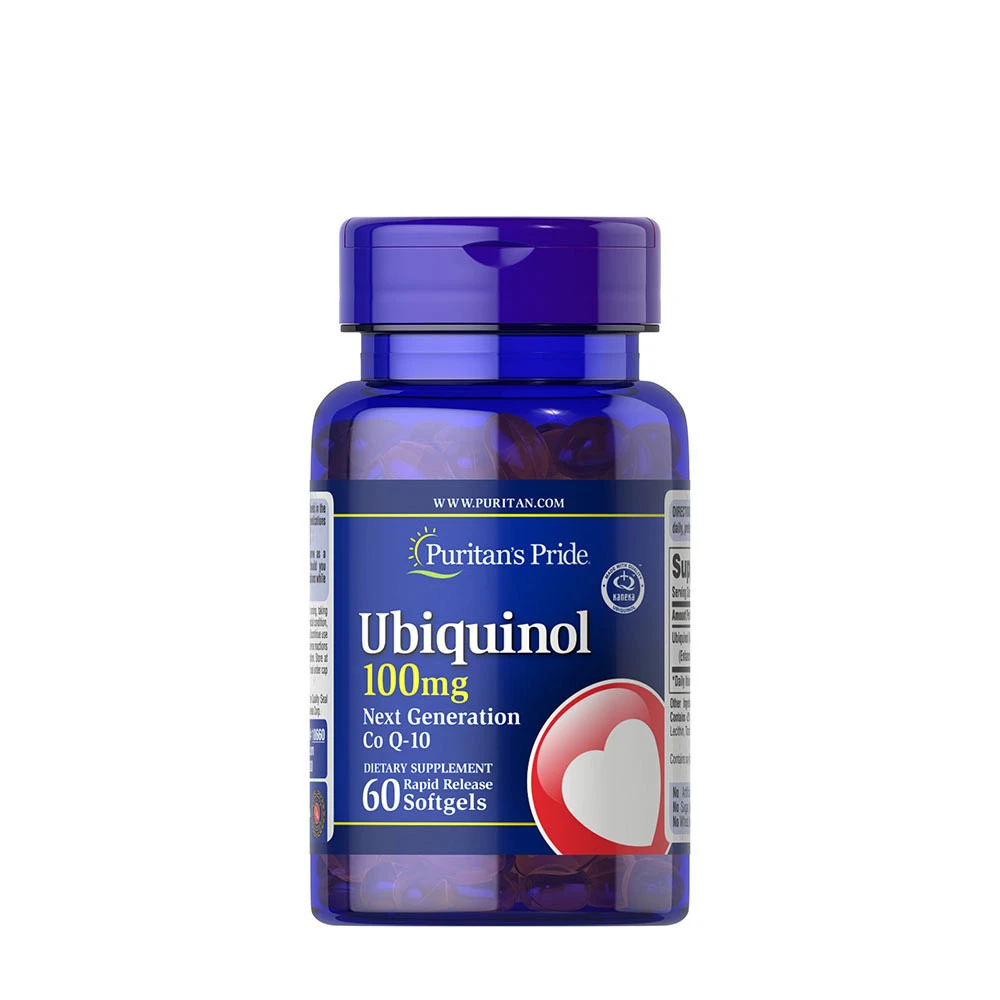 Puritan's Pride - Ubiquinol 100 mg + 60 mjuka gelkapslar