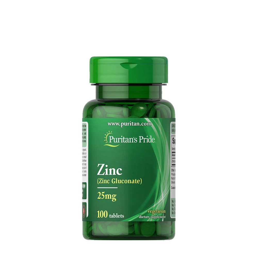 Puritan's Pride - Zink 25 mg + 100 tabletter