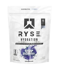 RYSE - Blå hallonsmak vätskeersättningspinnar + 16 x 6