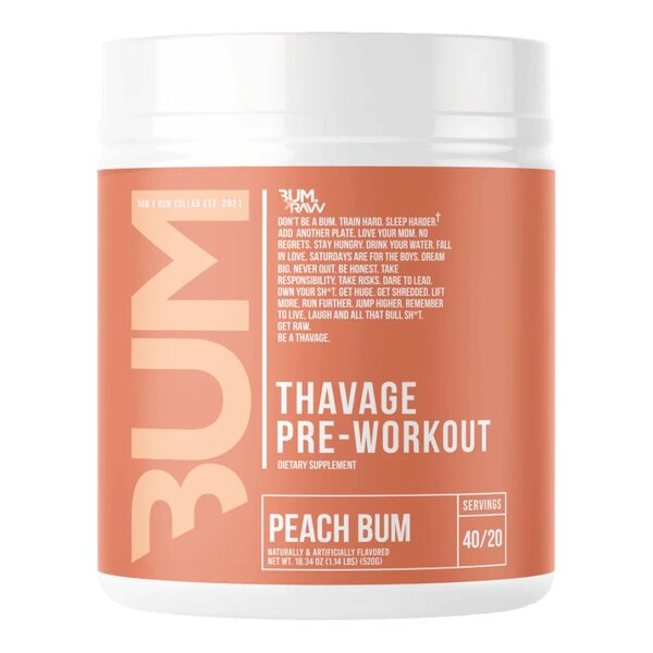 Raw Nutrition - Thavage Före träning Peach Bum + 520 g