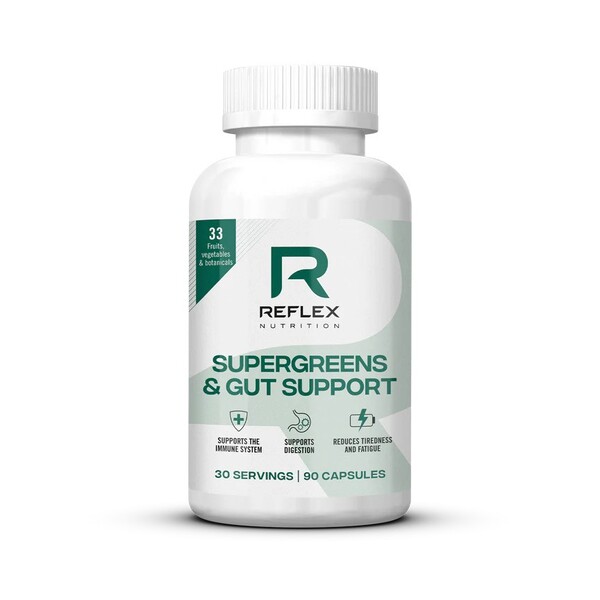 Reflex Nutrition - Supergreens och tarmstöd + 90 kapslar