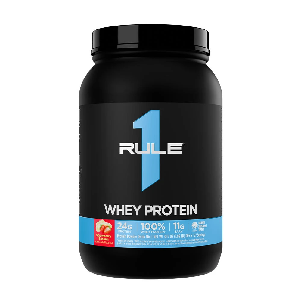 Rule1 - R1 Whey-blandning Jordgubbsbanansmak + 905g