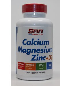 SAN - Kalcium Magnesium Zink med Vitamin D3 + 90 tabletter