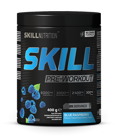 Skill Nutrition - Före träning blå hallonsmak + 400 g