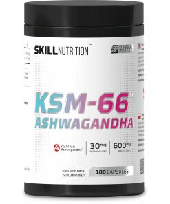 Skill Nutrition - KSM-66 ashwagandha veganska kapslar + 180 kapslar