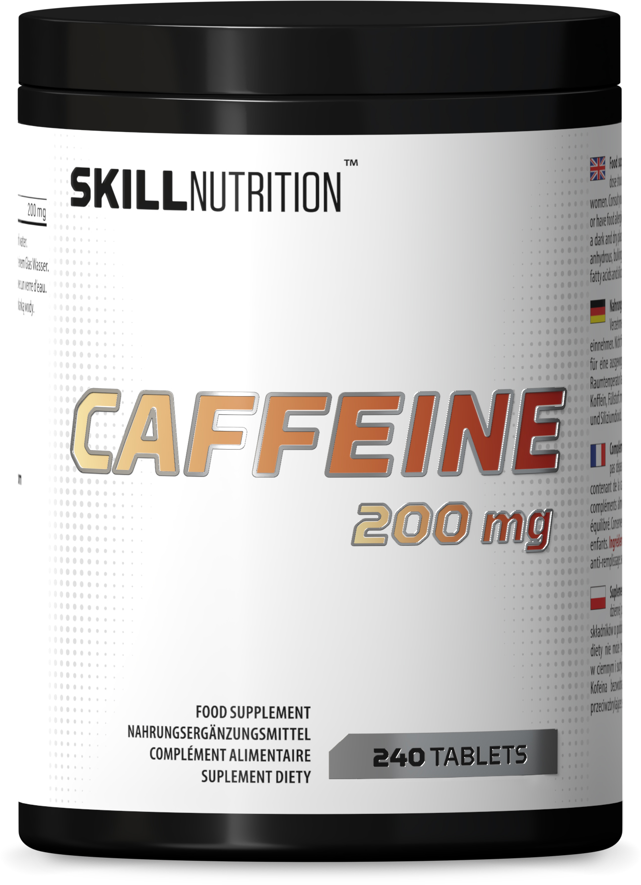 Skill Nutrition - Koffein 200 mg + 240 tabletter