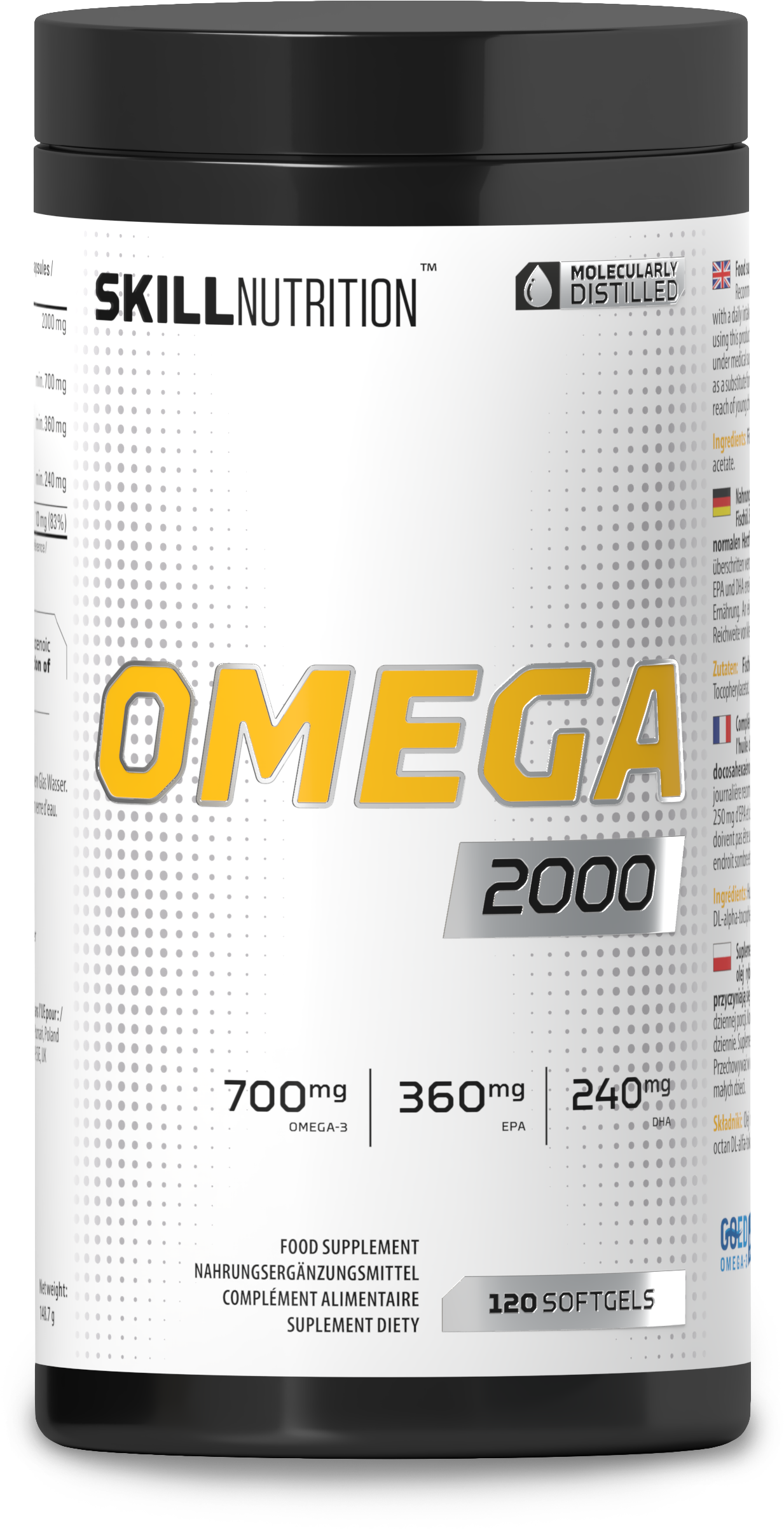 Skill Nutrition - Omega 2000 softgelkapslar + 120 kapslar