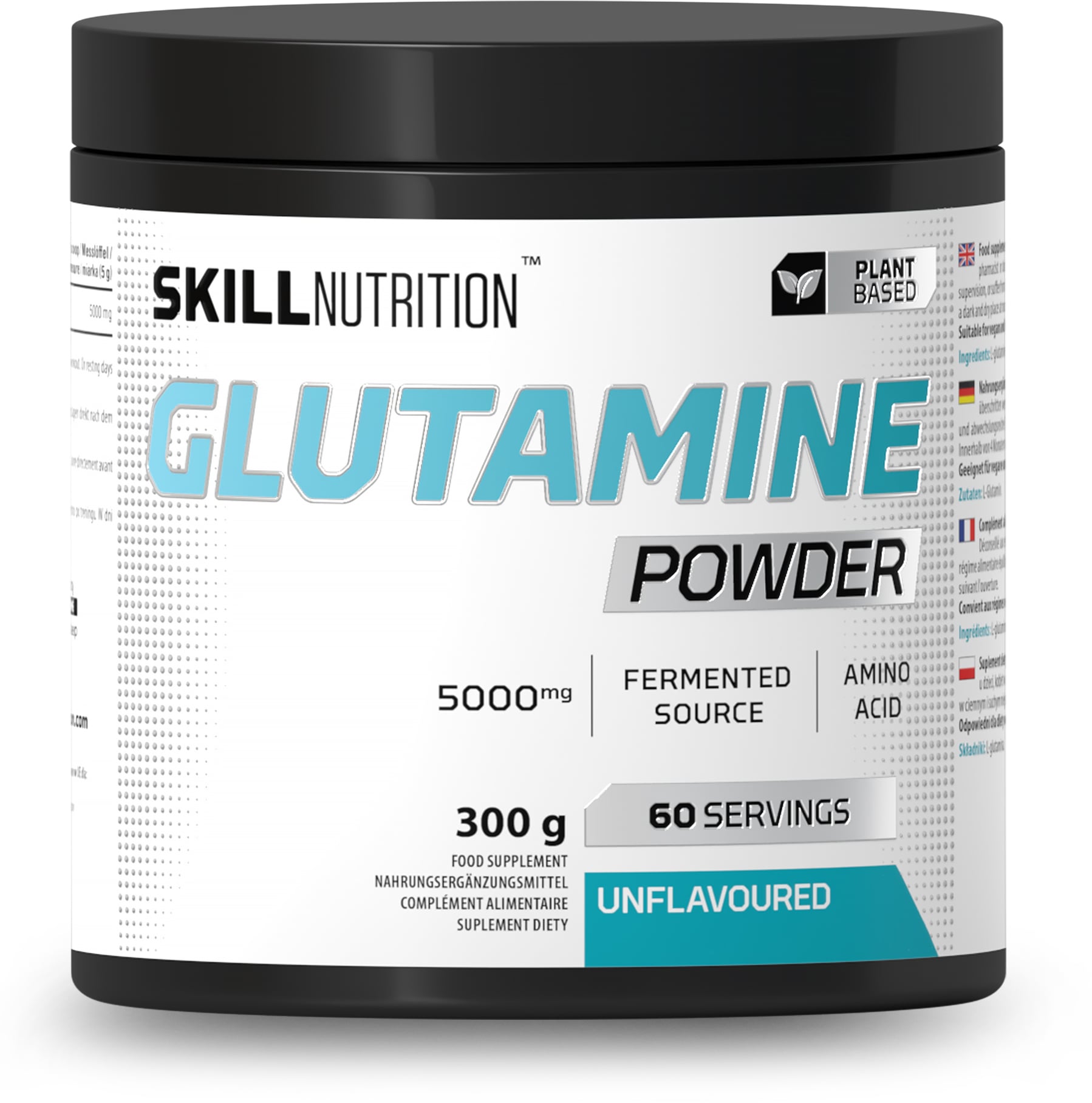 Skill Nutrition - Smaklös glutaminpulver + 300 g