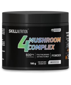 Skill Nutrition – 4 Mushroom Complex 180g | Traditionell Svampkomplex