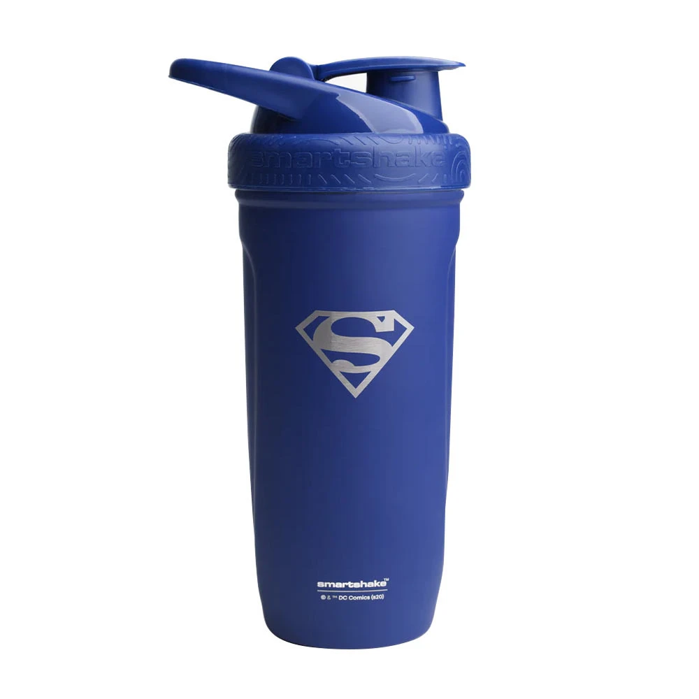 SmartShake - Reforce i rostfritt stål DC Comics Superman-shaker + 900 ml