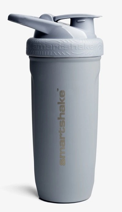 SmartShake - Reforce rostfritt stålshaker grå + 900 ml