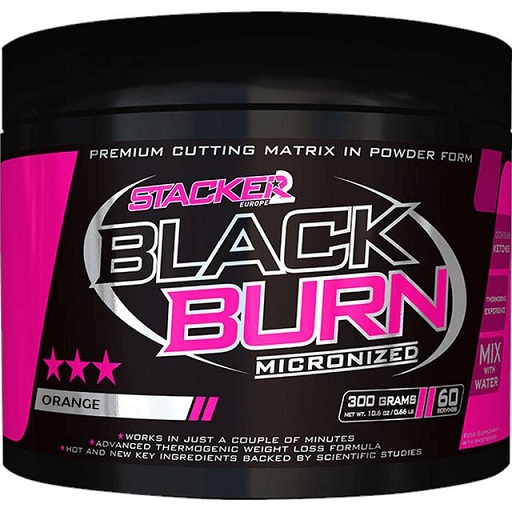 Stacker2 Europe - Black Burn Mikroniserad Apelsinsmak + 300 g