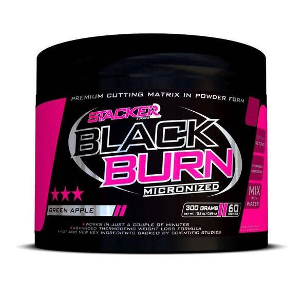 Stacker2 Europe - Black Burn mikroniserad grönt äpple + 300 g