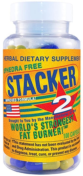 Stacker2 Europe - Ephedra-fri + 100 kapslar