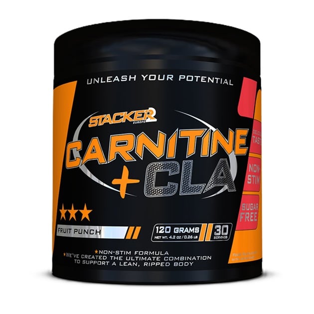 Stacker2 Europe - Karnitin + CLA Fruktpunch + 120 g