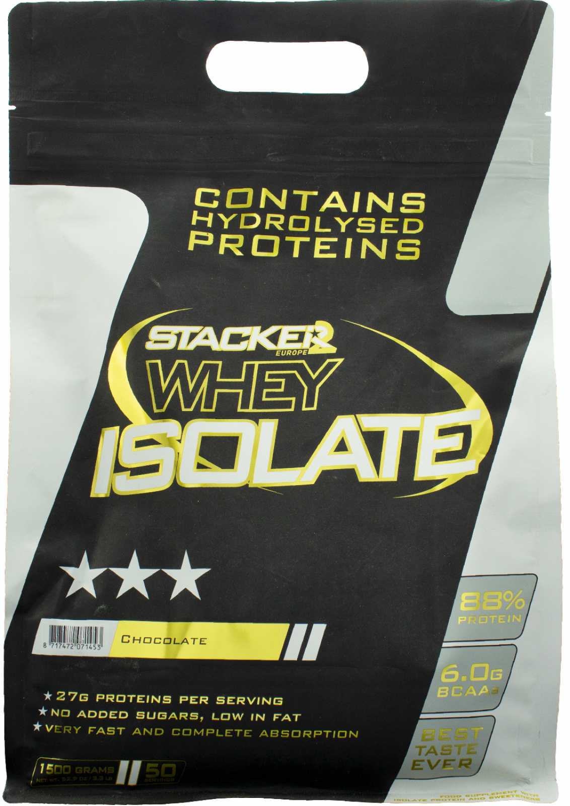 Stacker2 Europe - Vassle-isolat choklad + 1500 g