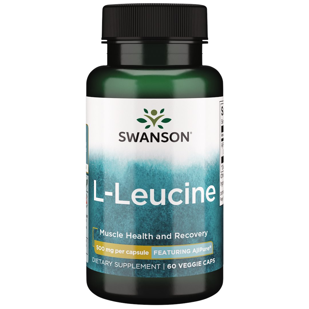 Swanson - AjiPure L-leucin + 60 vegetariska kapslar