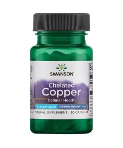 Swanson - Albion chelaterad koppar 2 mg + 60 kapslar