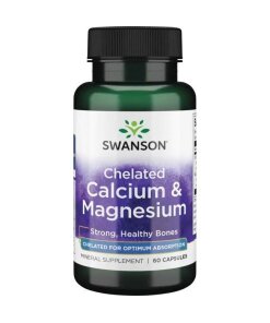 Swanson - Albion chelaterat kalcium och magnesium + 60 kapslar