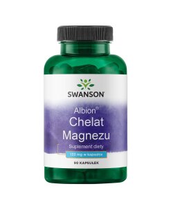 Swanson - Albion chelaterat magnesium 133 mg + 90 kapslar